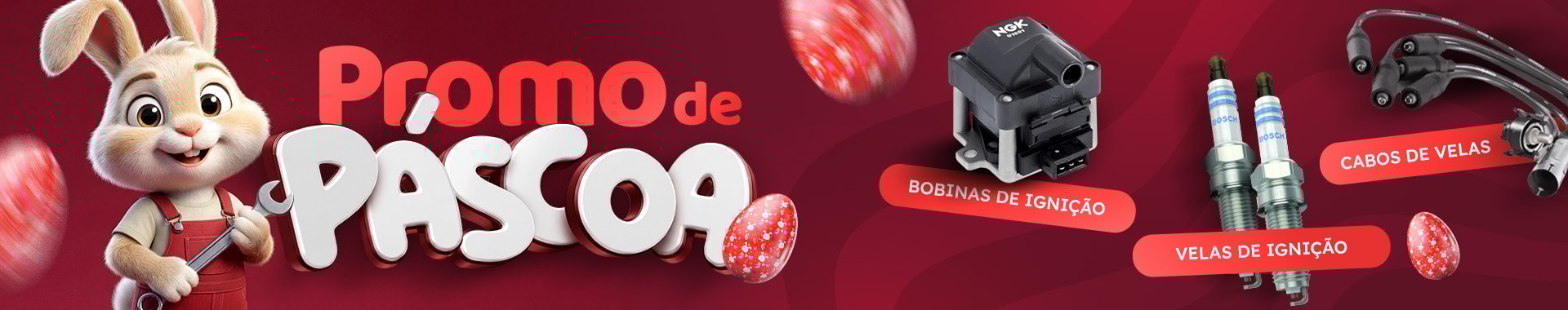 Promoção de Pascoa Galpão Auto Peças