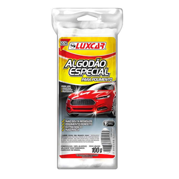 ALGODAO ESPECIAL PARA POLIMENTO LUXCAR - 100G - 1b67a845-4d68-4cee-aa31-c6a57da39e01