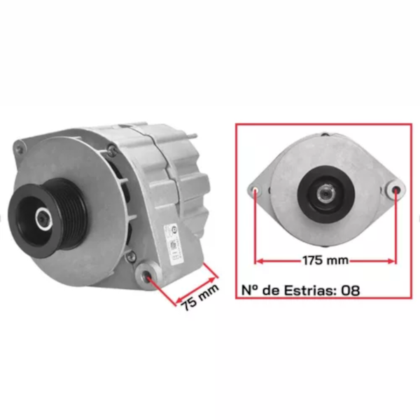 Alternador Cargo VW Cummins 7 12 13 14T 65A 12V ZEN41019 - dcde0483-3ded-4a62-891f-ecaeecf63e32