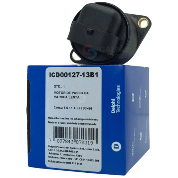 Atuador Marcha Lenta Corsa 1.0 1.4 1994/1996 Delphi ICD00127 - 90514778-dba2-4022-a4ce-b802dc4058e0