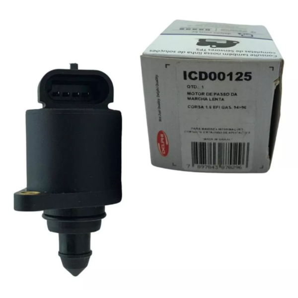 Atuador Marcha Lenta Corsa 1.6 8v 1995/1996 Delphi ICD00125 - 6a565f2f-c8fa-4087-ba34-17ed49392f1c