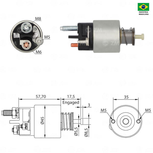 Automatico Partida ZM0341 Logan Aplicavel Renault 233006904R - a9afc7f7-2139-41d1-ab59-2eaf5d875605