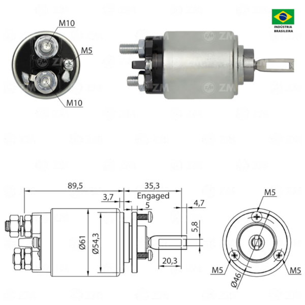 Automatico Partida ZM0534 OH 1313 Aplicavel Bosch 0001358030 - a1dcf4a4-b517-4ea0-9a2b-2ca72cad0256