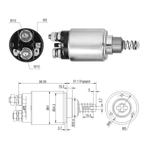 Automatico Partida Zm0632 Trator Aplicavel Bosch 9000453082 - 17b46800-a04a-403e-8a71-fecb6cb9f7f1