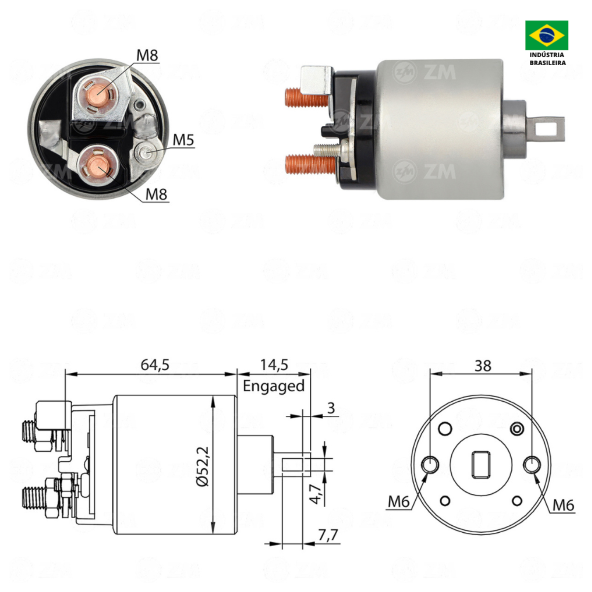 Automatico Partida ZM2710 Frontier Similar Nissan S14413C