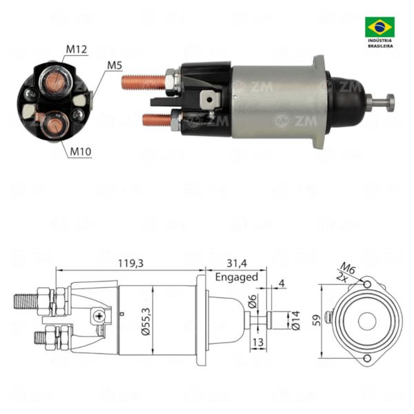 Automatico Partida ZM3898 Actros Similar MB 0051516401 - 482f4893-5f64-46a5-9223-945bdfa57b14