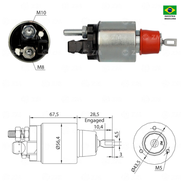 Automatico Partida ZM6972 C-1119 Similar VW 2P0911023D - 5379dfda-0150-49dc-abac-34af22948a98