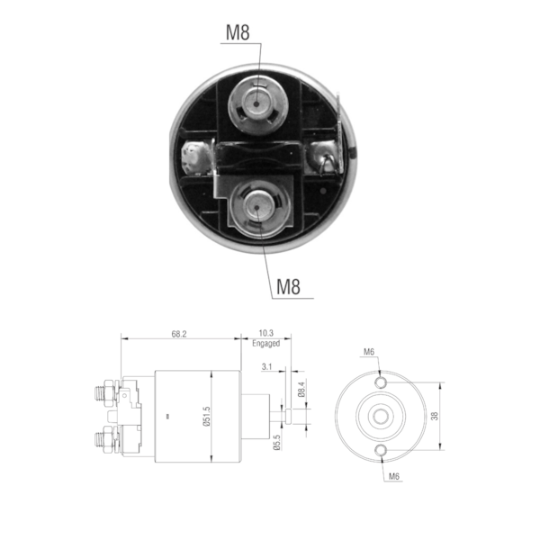 Automatico Partida ZM6995 Similar Mitsubishi M0T35171 - e7937c68-4dc8-4f5a-ab7c-cf4d052fff54
