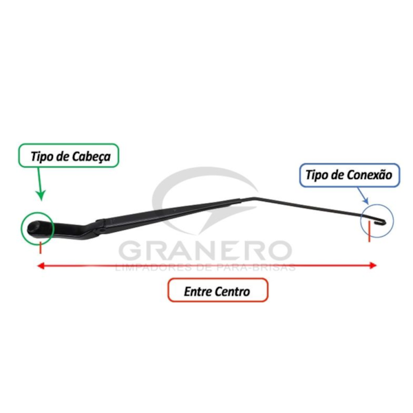 Braço Limpador Ford Fusion 2006/2012 Direito GR0935D - 4c83be50-3052-45c6-a605-6cd5551747c0
