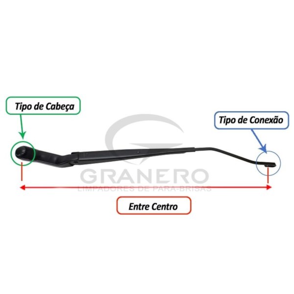 Braço Limpador Ford Fusion 2006/2012 Esquerdo GR0935E - d2a2a8e6-2cfc-46b3-bb8c-e70151037232