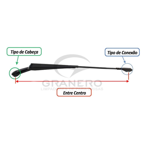 Braço Limpador Idea 2002/... Esquerdo GR0929E - 4f124843-05e6-4298-b001-bd19c1da1383