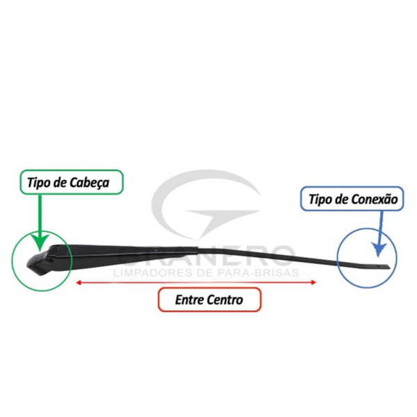 Braço Limpador Pick-up Caminhões Gm ../1985 Esquerdo GR0720E - 885642ae-4ce4-4275-880a-2d89e3d749c3