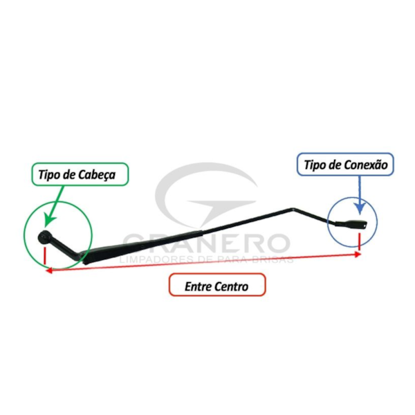 Braço Limpador Prisma Onix 2012/.. Esquerdo GR0925E - df8d873d-6567-4168-ba37-bf23fb792a74