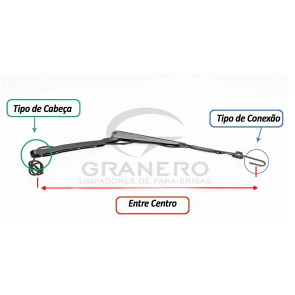 Braço Limpador Volvo Nh12 1999/.. GR0787 - 309940fb-b81a-4643-813e-798a7a1be4e9