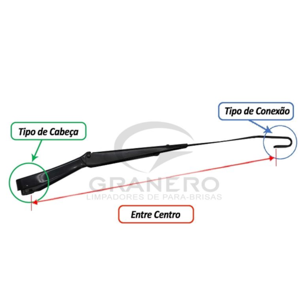 Braço Limpador Vw Amarok 2010/2012 Esquerdo GR0767E - 54af7018-dd36-4cbd-88fc-6445a9400e87