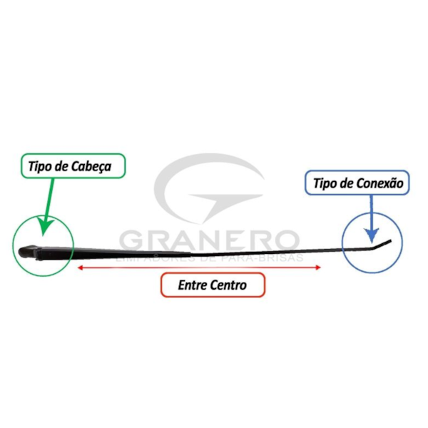 Braço Limpador Vw Caminhoes 6t 7t 1982/1992 GR0753 - bda60ef0-1de5-495a-8de4-dced3a8db8af