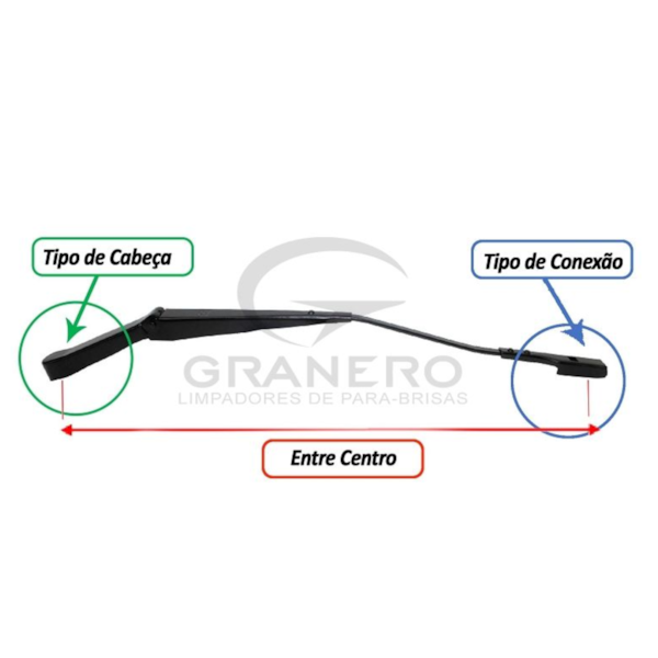 Braço Limpador Vw Up 2014/2021 Esquerdo GR0714E - 25ed2788-4e4b-49e1-a3c8-77da6587b06d