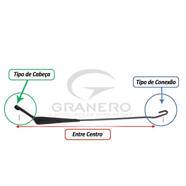 Braço Limpador Wv Bora Golf Mk4 - 1999/..2006 Direito - 554fb188-d16c-4030-aba5-bc94cb1935ed