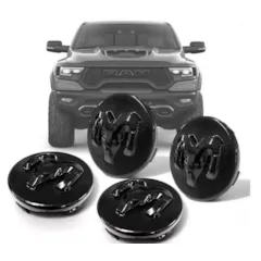 Calotinha Central Roda Dodge Ramp Preta (506214) - 1002710480 — imagem 1