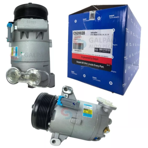 Compressor Ar Blazer S10 2.4 2.8 2001/2011 Delphi CS20020 - 688ae261-5429-4c17-88e6-62453188f90f