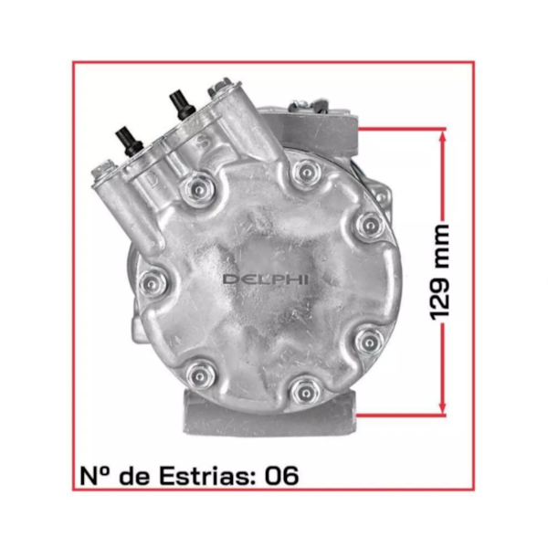 Compressor Ar Clio Megane Scenic 1.6 16v 1999/2009 CS20301 - 60c15f97-06a5-4237-ad5a-0986fb2c9510