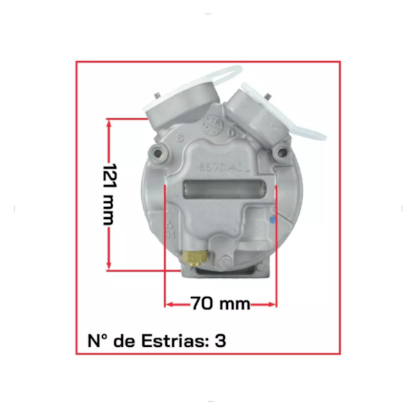 Compressor Ar Fox Gol Polo 1.6 8v 2008/2015 Delphi CS20053 - d4d871be-6780-49b8-9cd3-606aced0543c