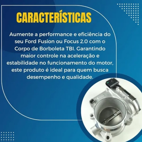 Corpo de Borboleta TBI Ford Fusion Focus 2.0 16V 13-20 DS7E9F991BB - 019741b6-0a97-41fc-9f4e-7af3b44e5f1f