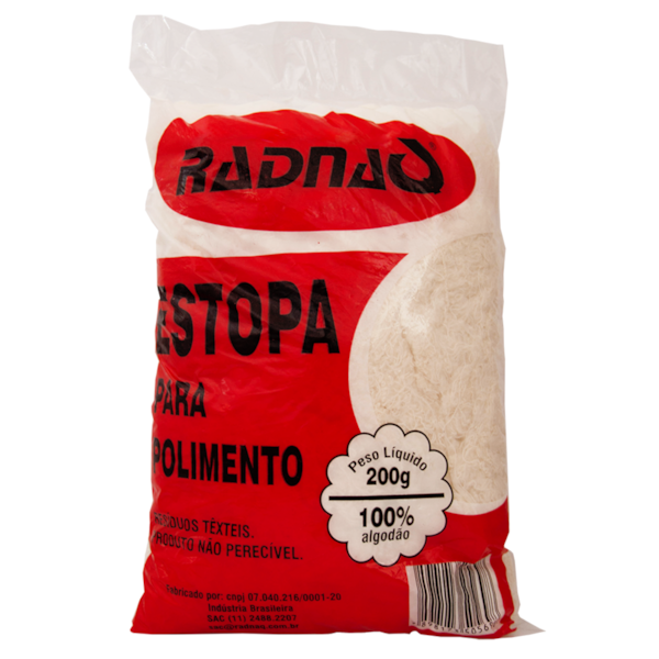 ESTOPA BRANCA PARA POLIMENTO -RADNAQ 200G. - f958af73-b94b-4341-9afc-925e6dba6d17