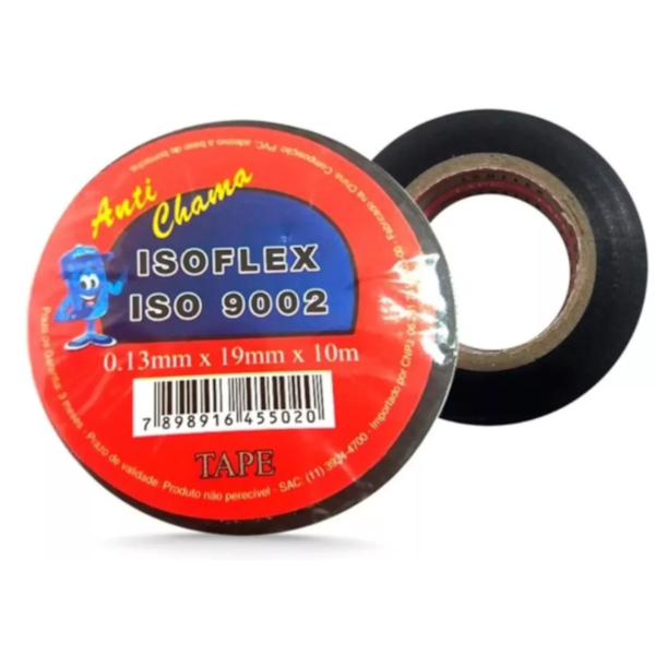 Fita Isolante Anti Chama Isoflex 19mm X 10m C/ 10 Unidades - 93c19aa3-f8dc-4846-be58-52bcdd7c1f85
