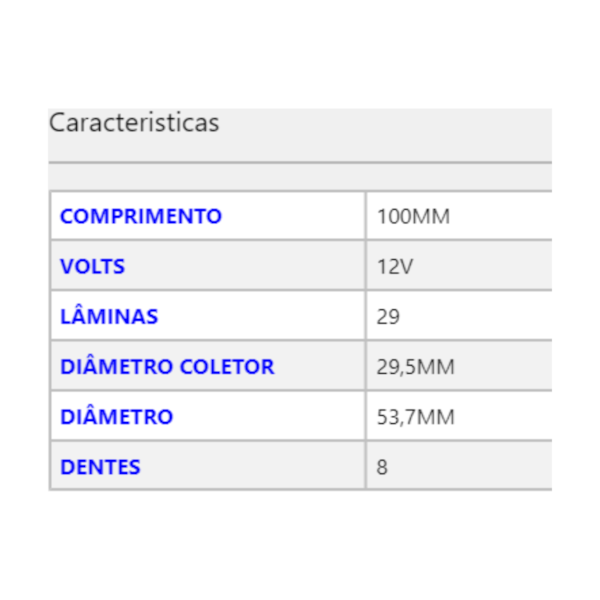 Induzido Partida Elantra I30 Santa Fe Tucson Cerato 123082 - ce6e8c40-4c79-4494-a929-2d957dbdedf8