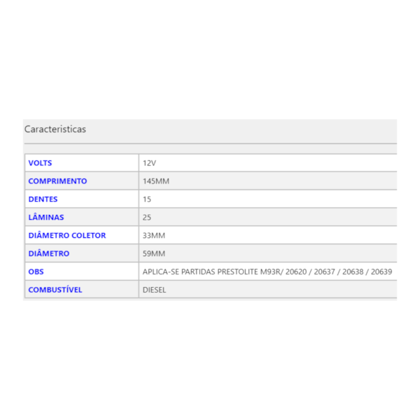 Induzido Partida F1000 Ranger Silverado MB Sprinter 123037 - 8c2fdab4-9eb8-4d34-87fe-cb40f3e8088d