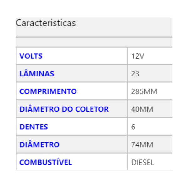 Induzido Partida GM Ford Massey Ferguson C Perkins 123105 - 9475a1c6-d19e-4a87-938a-0e91869d7f3b