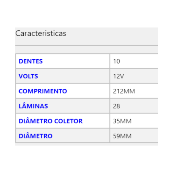 Induzido Partida GM VW Ford Peugeot Renault Suzuki 123060 - df39d8e5-5a46-4f1d-9aca-e7a00d2de83b