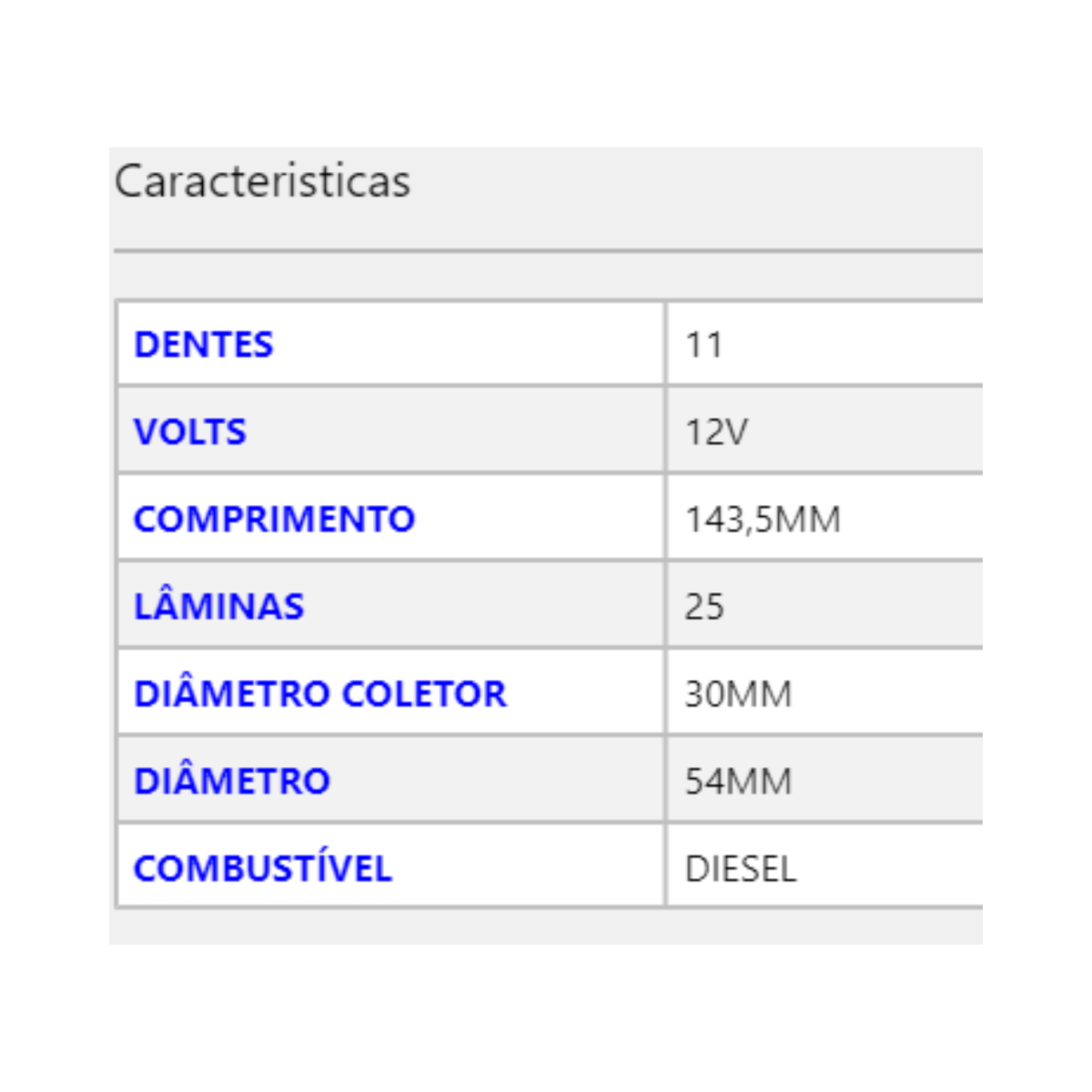 Induzido Partida S10 Tracker Cherokee Pajero Subaru 123048