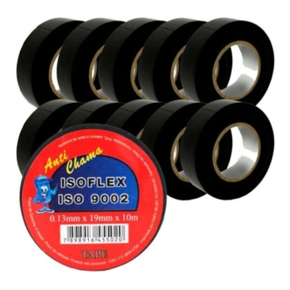 KIT 100X FITA ISOLANTE ROLO 10M