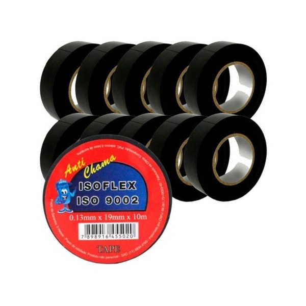 KIT 250X FITA ISOLANTE ROLO 10M - 4006e896-067c-4d0d-b13c-ea43e65e255c