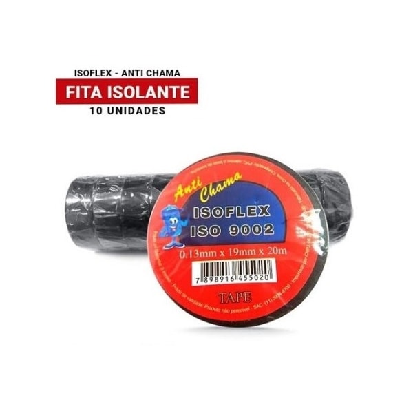 KIT 250X FITA ISOLANTE ROLO 10M - f8bcd059-c44b-40b0-8aea-82bfcc1bda7d