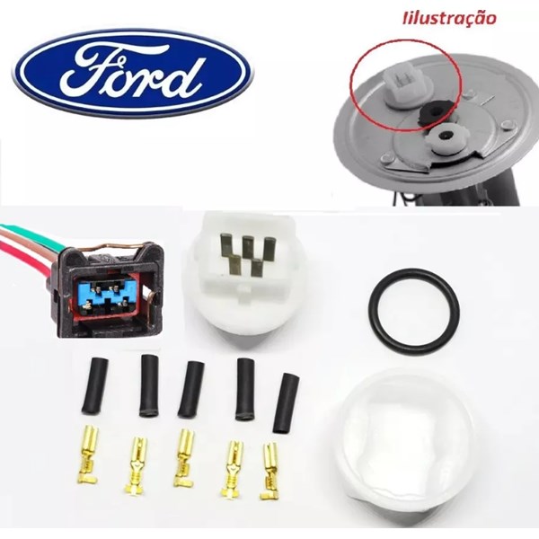 Kit Conector Tampa Ferro Bomba Combustível Ford Ka Fiesta - 44081125-13c5-46d7-a8e7-80594478168a