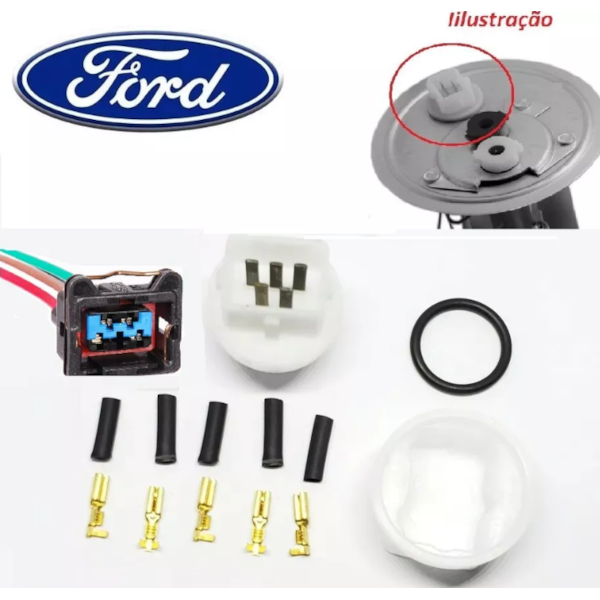 Kit Conector Tampa Ferro Bomba Combustível Ford Ka Fiesta - 44081125-13c5-46d7-a8e7-80594478168a