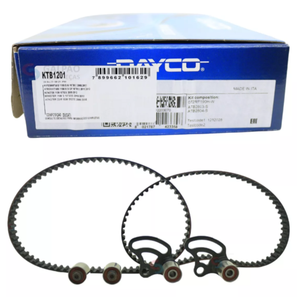 Kit Correia Dentada Multistrada 1000 992cc 2003/2005 KTB1201 - 49357892-1aa8-499f-97a0-695d55f2e3d6