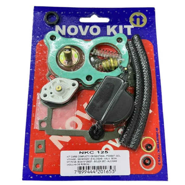 Kit De Carburador Completo Vw Santana Passat Gol Voyage / Gm Monza 1.8 - Valv. Boia 175125 - Novo Kit - df262e56-700a-4d26-8ae9-63d8238e37b3