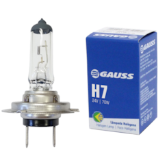 Lâmpada Farol H7 Gauss Gl48 24v 70w Halógena GAGL48H7