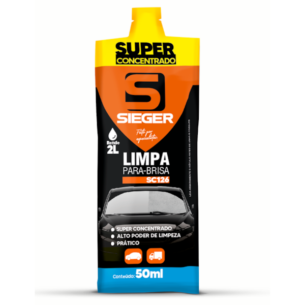 LIMPA PARA-BRISA SACHE SC126 50ML - SIEGER - f4e8a1db-3846-4002-989c-2095f0739c85