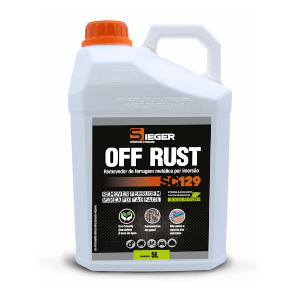 OFF RUST (REMOVEDOR DE FERRUGEM) SC129 5L - SIEGER - 1a647efd-72ac-4a5a-9e62-a483cd4b30c2