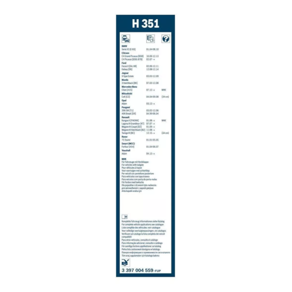 Palheta Traseira 406 C4 Picasso 1999/2019 Bosch 3397004559 - 508167e9-267b-464c-8535-f52c5393a13a