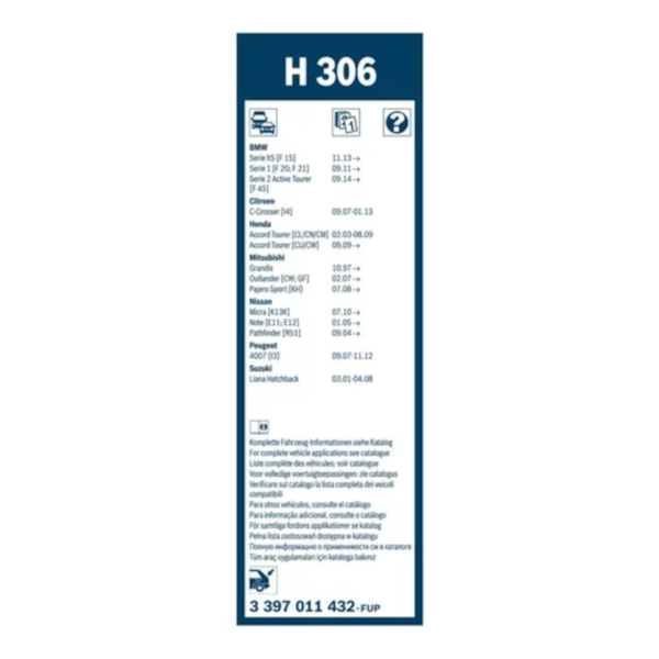 Palheta Traseira X5 Serie 1 Captiva 01/21 Bosch 3397011432 - daeb5568-1c2d-4868-a9a8-cb13604f2b5a