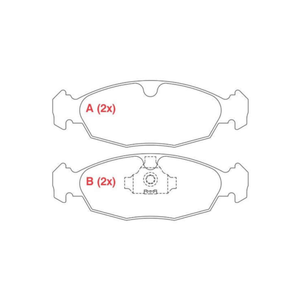 Pastilha Agile LTZ Flex 1.4 2009/2009 WPW42 - 52d8417b-6c60-442e-83aa-f13a545b6db8