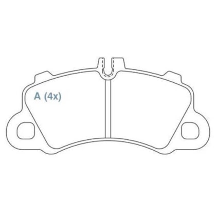 Pastilha Ceram. Porsche Cayenne 17-> Macan 14-> - Dt