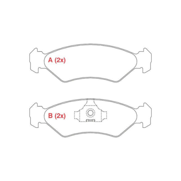 Pastilha De Freio Ford Fiesta 1.0  HQ3002 - 4780e06c-4367-448b-a713-37f5f16f81bf