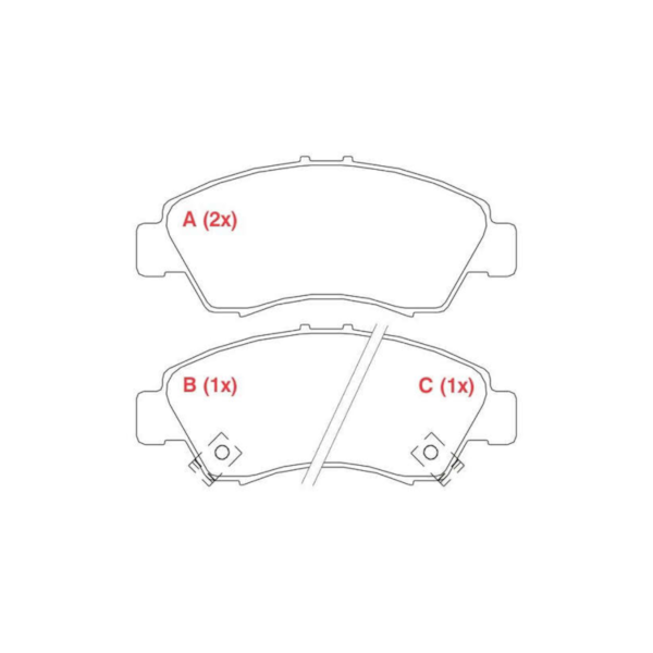 Pastilha De Freio Traseira Honda Fit 1.4 2003/2009 WPW632 - 8c115708-5d36-4a88-b7b0-618d34e1d510